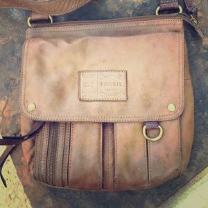 Leather Fossil crossbody